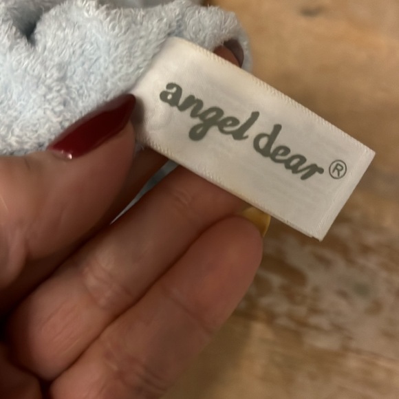 Angel Dear Lovey Security Blanket Bunny Blue Baby Toy - Picture 6 of 8